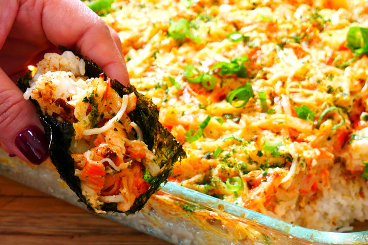 How to make Baked Sushi (Sushi Bake) Recipe - Ann's Home Cuisine