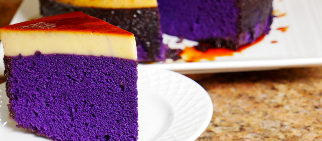 How To Make Ube Custard Cake Filipino Purple Yam Leche Flan Cake Recipe Anns Home Cuisine 2390